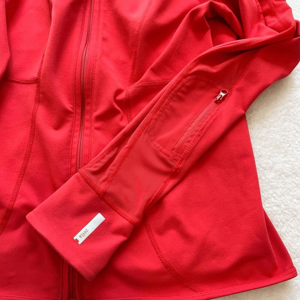 Zella Women's Jacket Size S Coral‎ Full-Zip Mesh Back Panel Athletic Activewear - Picture 9 of 11